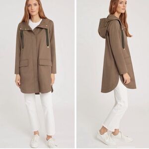 Cuyana Pleat-Back Anorak in Olive,